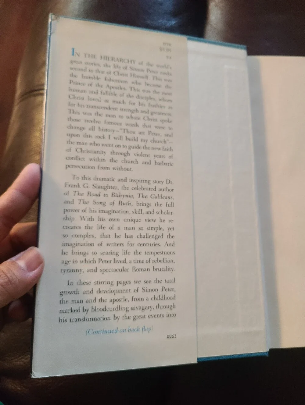 Upon This Rock Frank G Slaughter 1963 Hardcover First Edition Dust Jacket VG